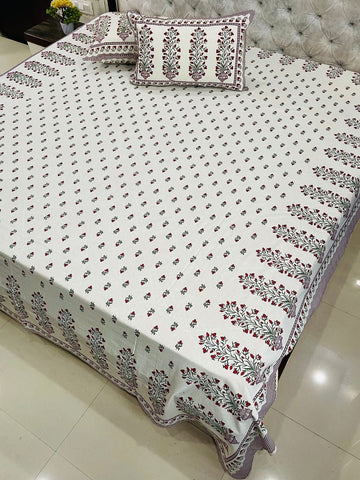 100% Pure Cotton king Bedsheet